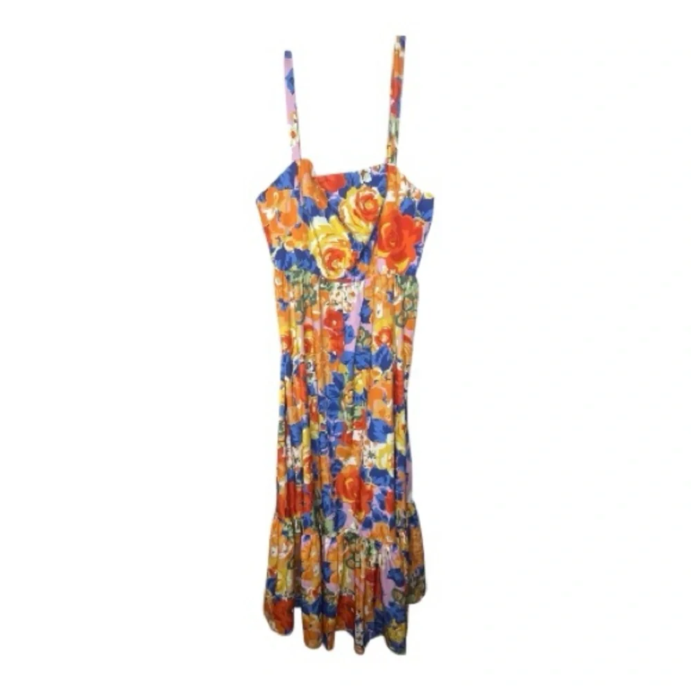 Mika & Gala Floral Elegance Midi Dress Sz 16 - Picture 3 of 8